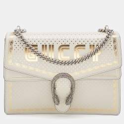 Gucci Dionysus Super Mini Bag Gold in Leather with Ruthenium-tone - US