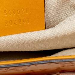 Gucci Orange Guccissima Leather Small Emily Chain Shoulder Bag