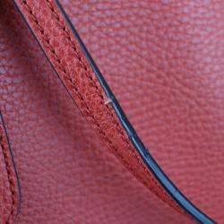 Gucci Orange Leather Medium Swing Tote Bag
