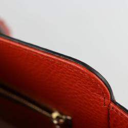 Gucci Orange Leather Medium Swing Tote Bag