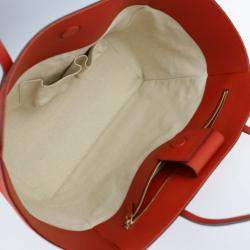 Gucci Orange Leather Medium Swing Tote Bag
