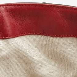 Pre Owned Gucci Red Microguccissima Patent Leather Medium Nice Tote