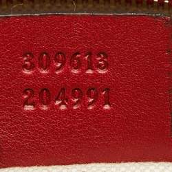 Pre Owned Gucci Red Microguccissima Patent Leather Medium Nice Tote