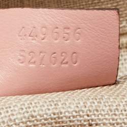 Pre Owned Gucci Pink Microguccissima Leather Margaux Tote