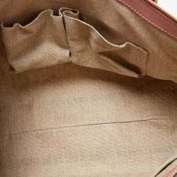 Pre Owned Gucci Pink Microguccissima Leather Margaux Tote