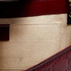Gucci Dark Red Guccissima Leather Medium Emily Chain Shoulder Bag