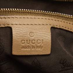 Pre Owned حقيبة غوتشي هيريتاج هورسبيت ويب جلد بني/بيج متوسطة