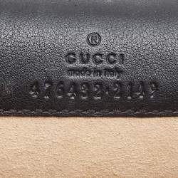 Pre Owned Gucci Green GG Velvet Super Mini Dionysus Crossbody Bag