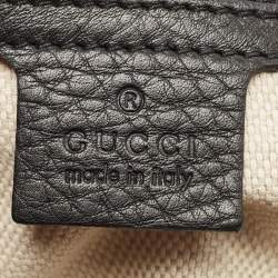 Gucci Black Leather Medium Chain Soho Shoulder Bag