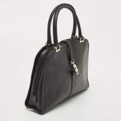 مملوكة مسبقًا Gucci Black Leather Piston Day Bag