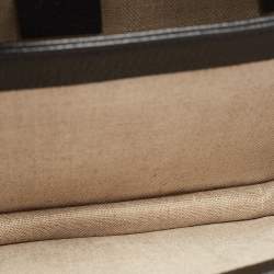 Pre Owned Gucci Black Leather Interlocking G Shoulder Bag