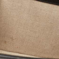 Pre Owned Gucci Black Leather Interlocking G Shoulder Bag