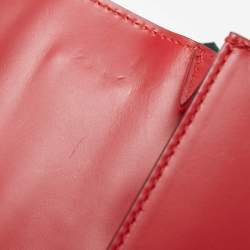 Pre Owned Gucci Black Leather Mini Web Chain Sylvie Crossbody Bag