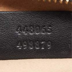 Pre Owned Gucci Black Matelasse Leather Mini GG Marmont Crossbody Bag