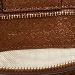 Pre Owned Gucci Brown/Beige GG Canvas and Leather Horsebit 1955 Tote