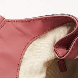 Pre Owned Gucci Beige/Pink GG Canvas and Leather Medium Sukey Tote