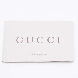 Pre Owned Gucci Old Rose Patent Leather Lady Lock Bamboo Large Top Handle Bag