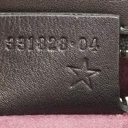 Pre Owned Gucci Black Python Lady Lock Satchel