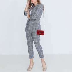 Pre Owned Gucci Red Leather Super Mini Dionysus Chain Bag