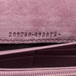 Gucci Lilac Microguccissima Patent Leather Nice Long Wallet