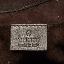 Pre Owned Gucci Beige/Brown Python Chain Shoulder Bag