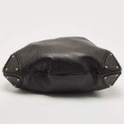 Pre Owned Gucci Dark Brown Leather Large Babouska Indy Hobo