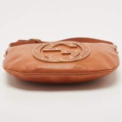 Pre Owned Gucci Brown Leather Small Blondie Hobo