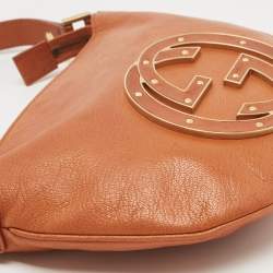 Pre Owned Gucci Brown Leather Small Blondie Hobo