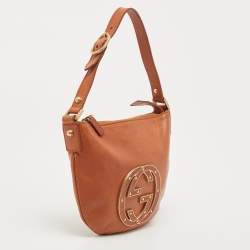 Pre Owned Gucci Brown Leather Small Blondie Hobo