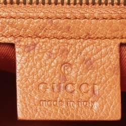 Pre Owned Gucci Brown Leather Small Blondie Hobo