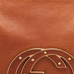 Pre Owned Gucci Brown Leather Small Blondie Hobo