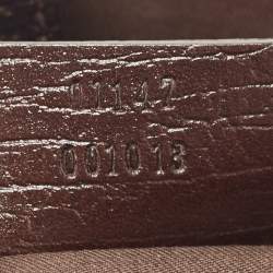 Pre Owned Gucci Brown/Beige GG Canvas and Leather Jackie O Hobo