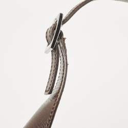 Pre Owned Gucci Brown/Beige GG Canvas and Leather Jackie O Hobo