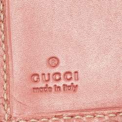 Pre Owned Gucci Old Rose Guccissima Leather French Wallet