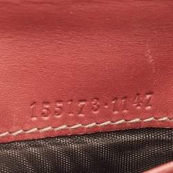 Pre Owned Gucci Old Rose Guccissima Leather French Wallet
