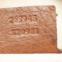 Pre Owned Gucci Beige/Brown GG Canvas and Leather Bella Tote