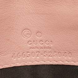 مملوكة مسبقًا حقيبة كروس غوتشي قلاب جلد مايكروغوتشيسيما رصاصي 