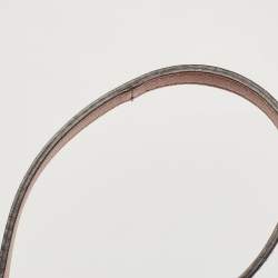 مملوكة مسبقًا حقيبة كروس غوتشي قلاب جلد مايكروغوتشيسيما رصاصي 