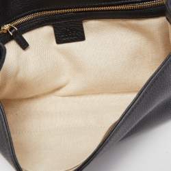 Pre Owned Gucci Black Leather Soho Clutch