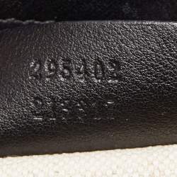 Pre Owned Gucci Navy Blue Guccissima Leather Medium Emily Chain Shoulder Bag