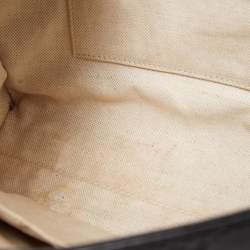 Pre Owned Gucci Navy Blue Guccissima Leather Medium Emily Chain Shoulder Bag