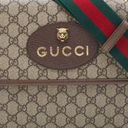 Gucci Beige GG Supreme Canvas and Leather Small Neo Vintage Messenger Bag