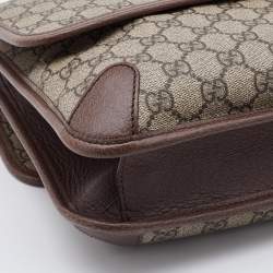 Gucci Beige GG Supreme Canvas and Leather Small Neo Vintage Messenger Bag