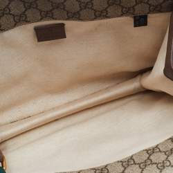 Gucci Beige GG Supreme Canvas and Leather Small Neo Vintage Messenger Bag