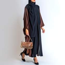 Pre Owned Gucci Brown/Beige Leather and Python Marrakech Chain Bag