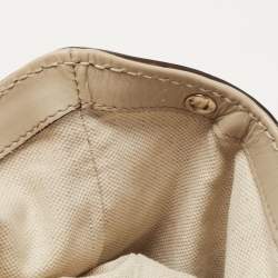 Pre Owned Gucci Beige GG Canvas and Leather Medium Sukey Tote