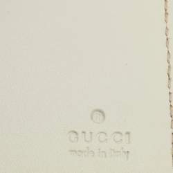 Gucci Cream Guccissima Leather Flap Continental Wallet