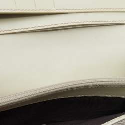 Gucci Cream Guccissima Leather Flap Continental Wallet