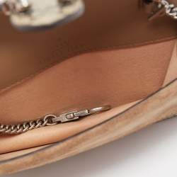 Gucci Beige GG Supreme Canvas and Suede Super Mini Dionysus Shoulder Bag