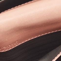 Pre Owned Gucci Old Rose/Beige GG Canvas Continental Wallet